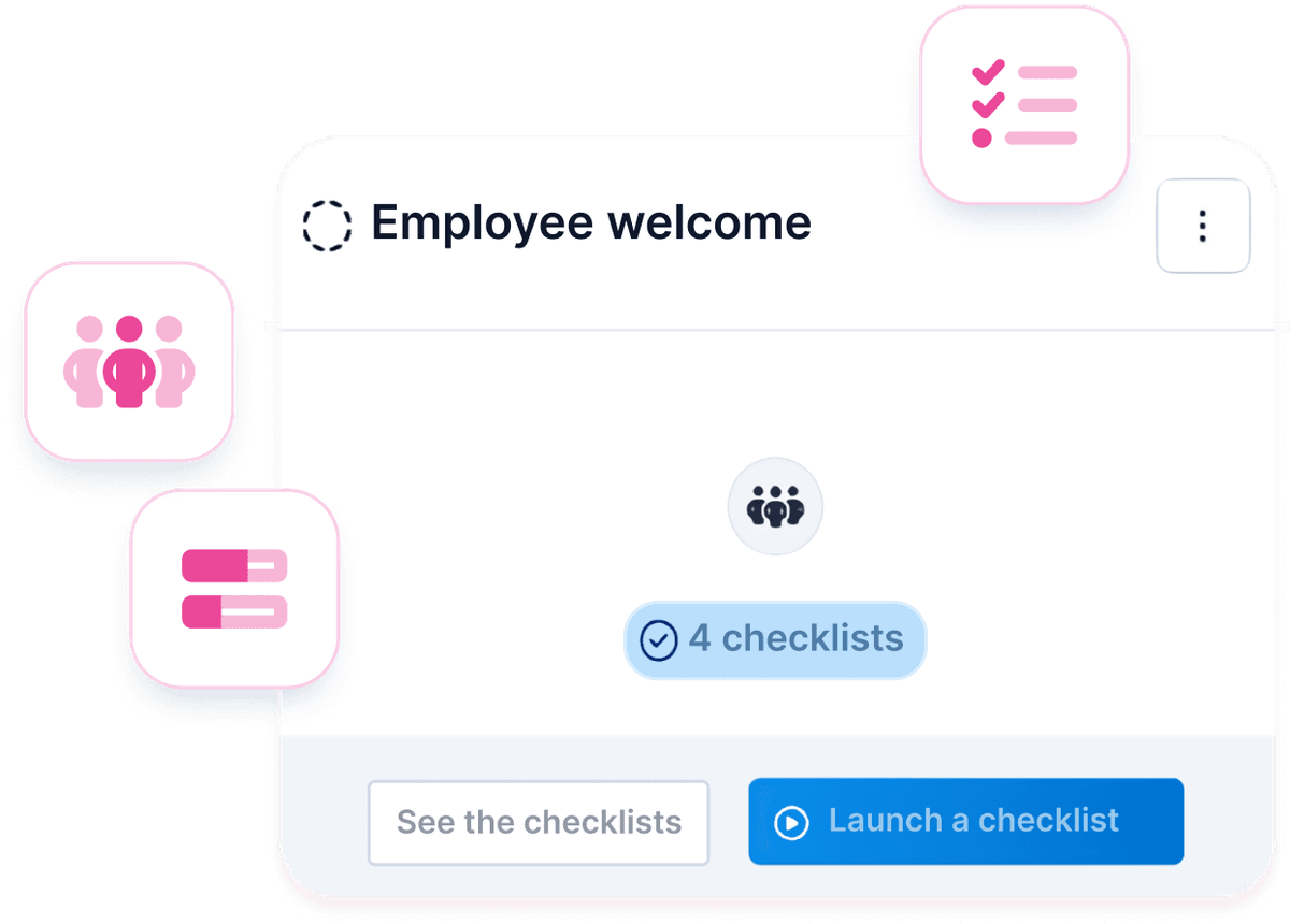 A screenshot showing checklist management in WEDO