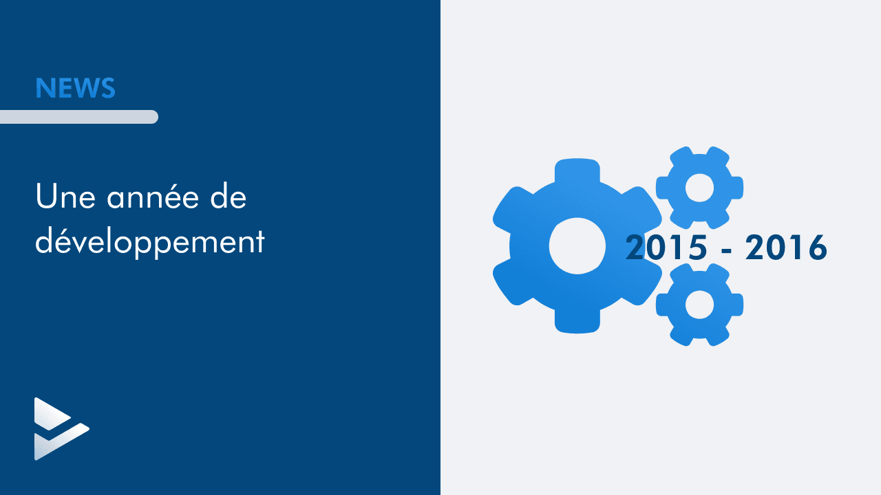 NEWS: Récapitulatif du développement de WEDO durant l'année 2015-2016 avec icônes d'engrenages