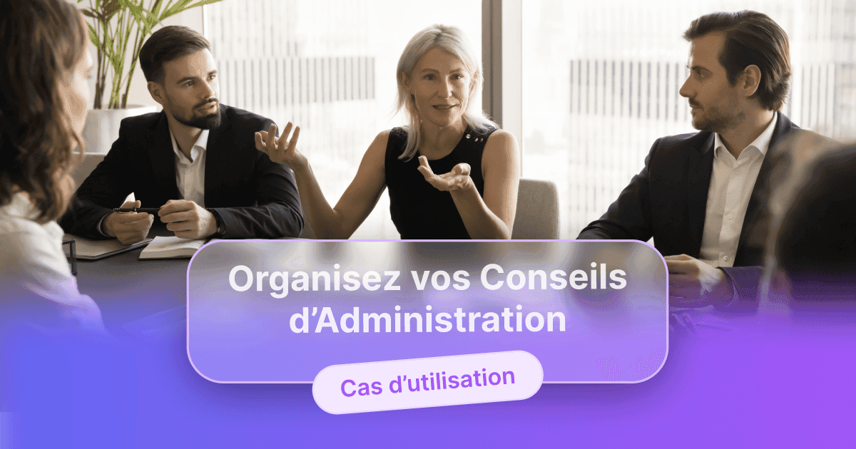 Organisez vos Conseils d’Administration avec WEDO