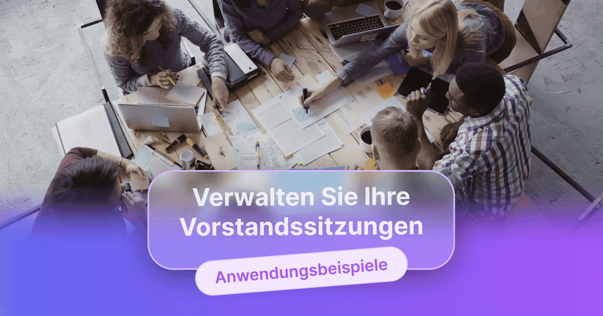 Verwalten Sie Ihre Vorstandssitzungen mit WEDO
