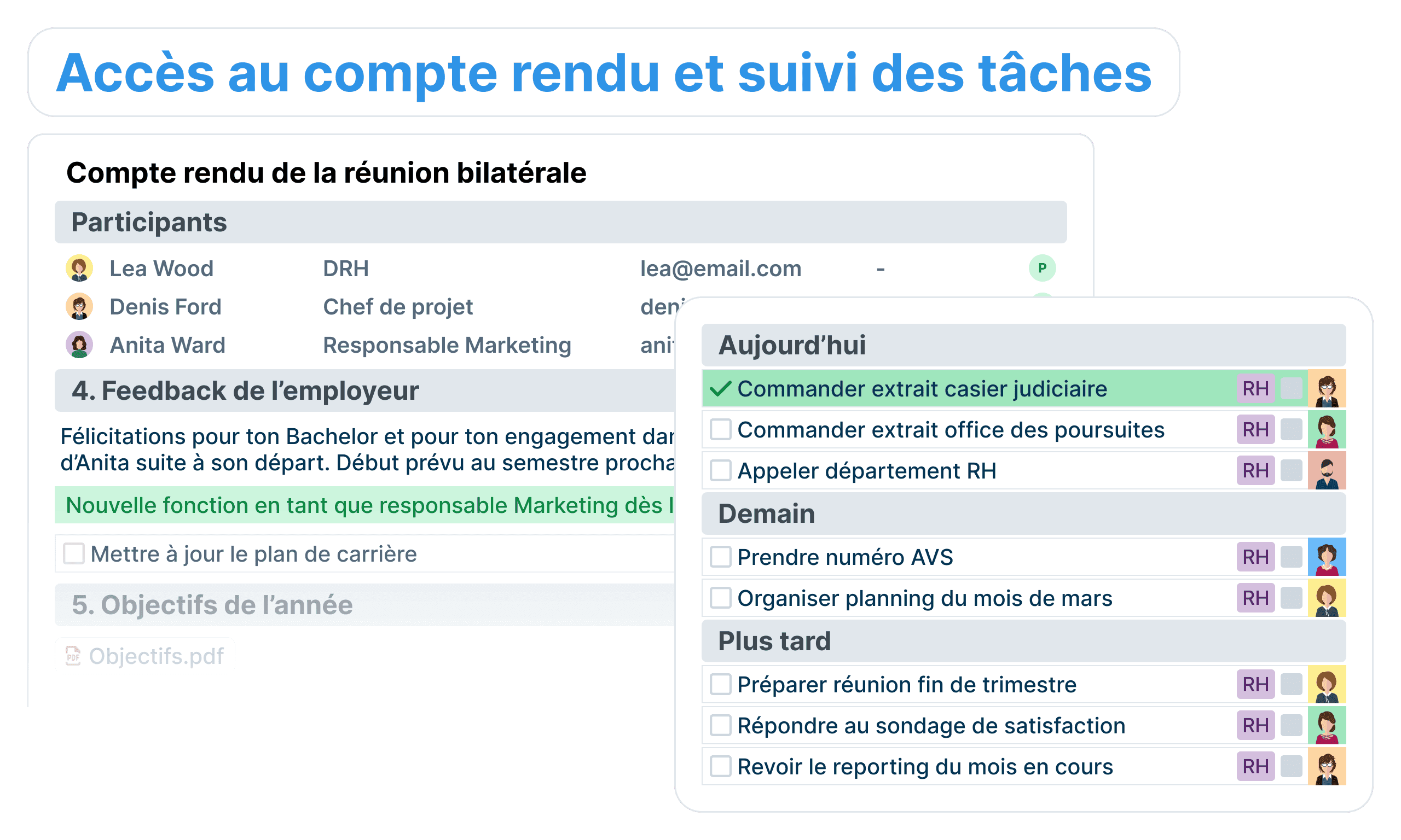 Après la réunion