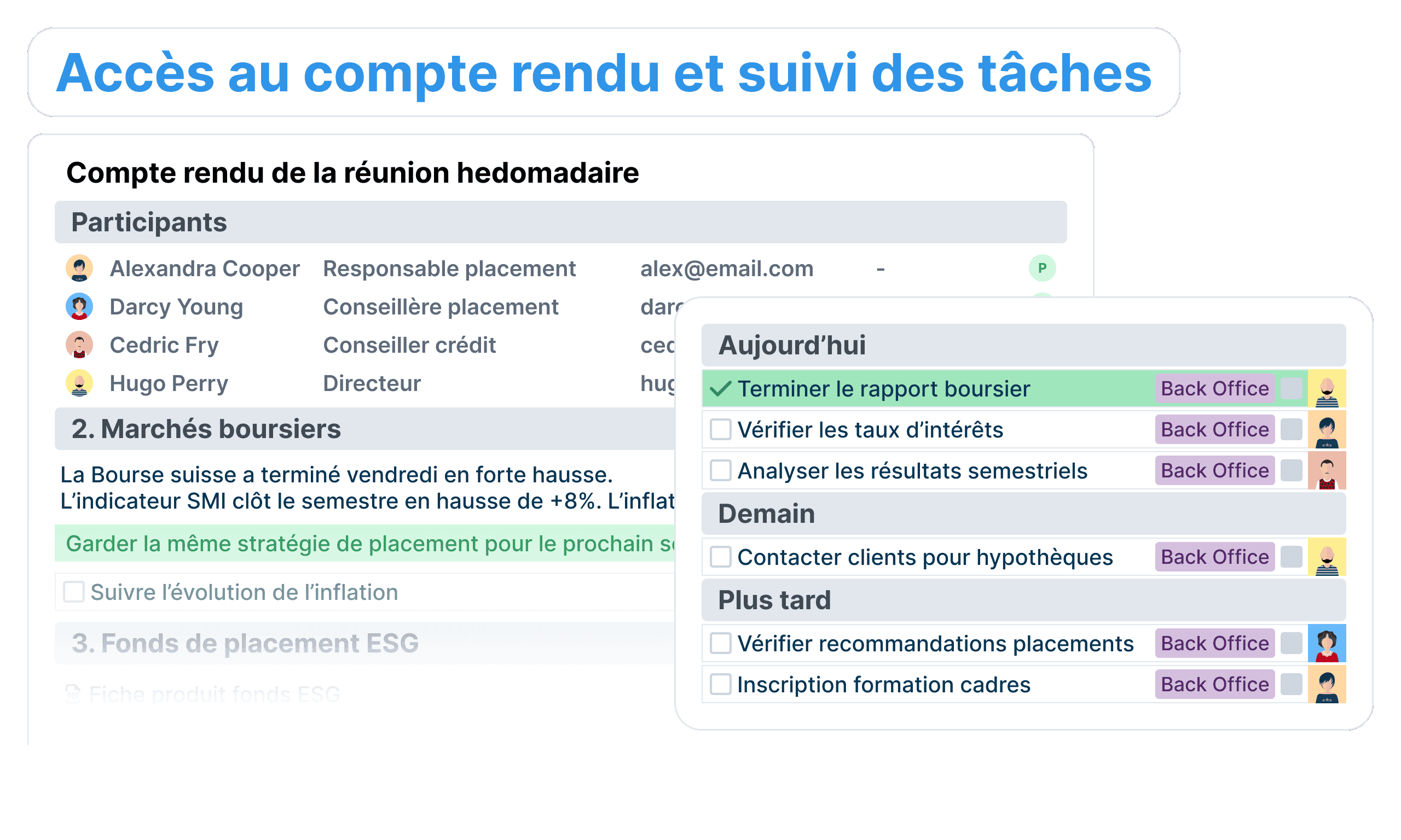 Après la réunion