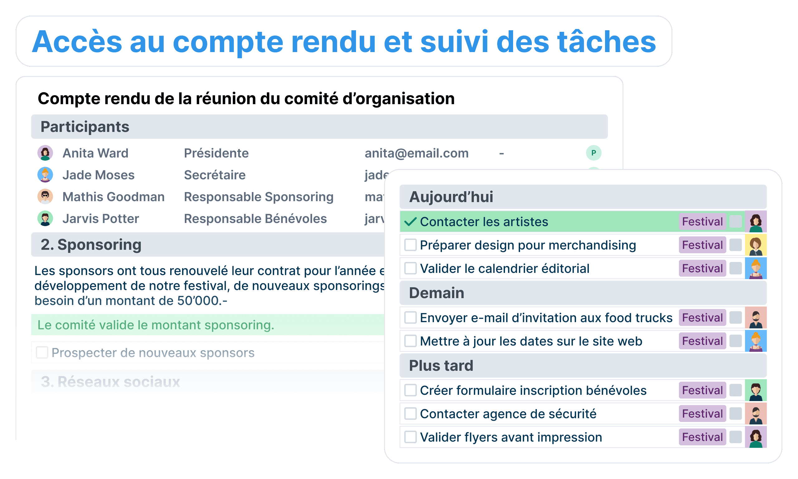 Après la réunion