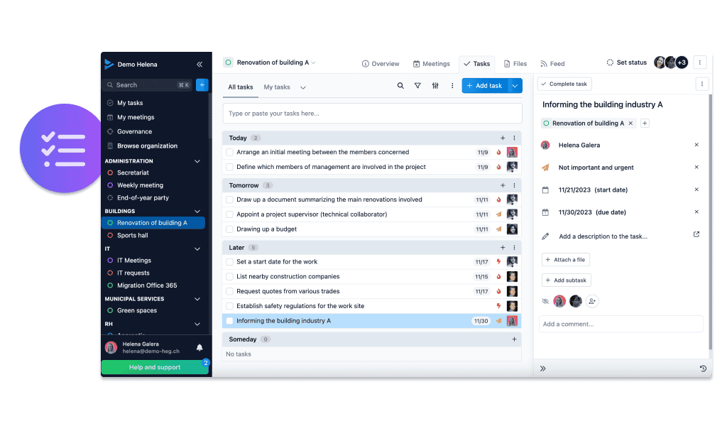 Task Management with WEDO