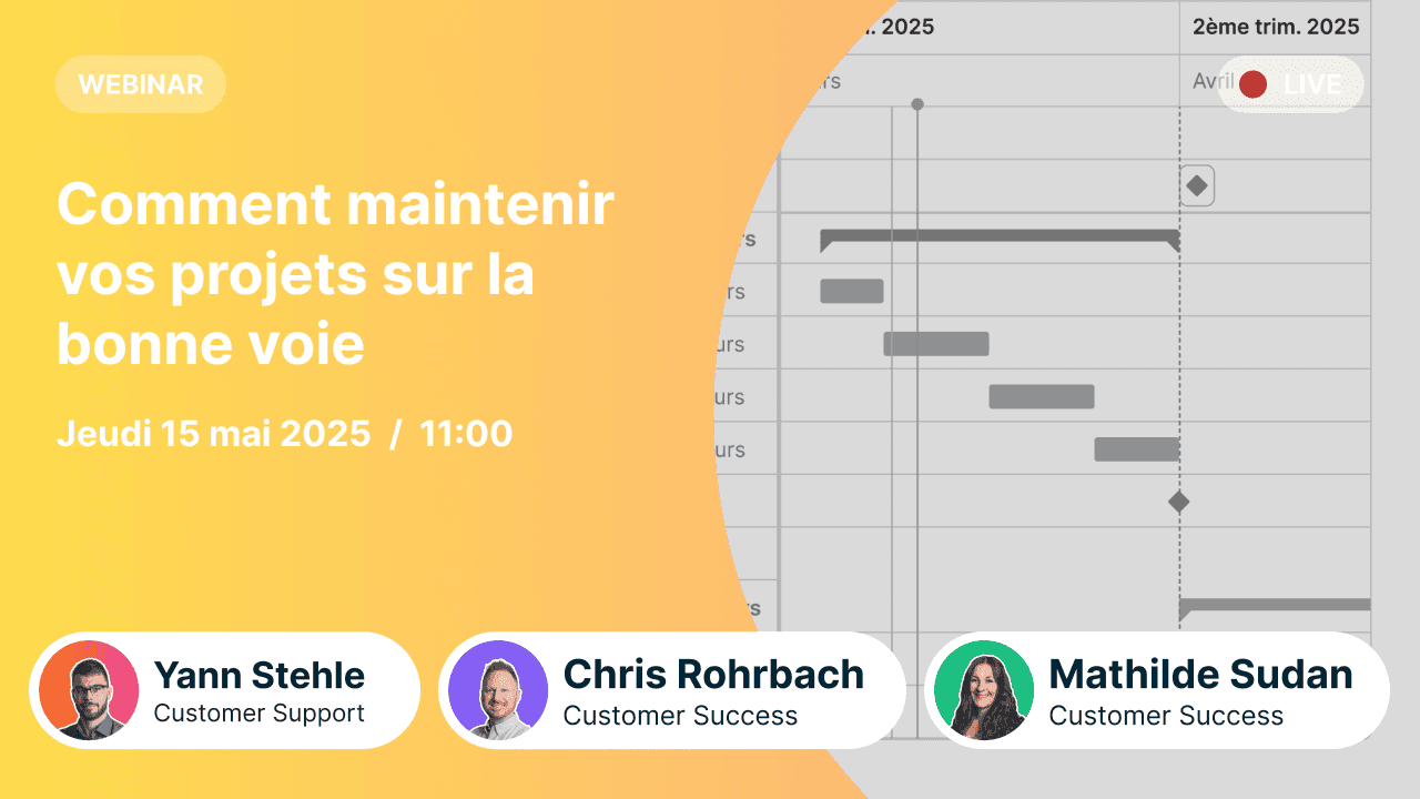 Diagramme de Gantt montrant les phases de planification des tâches d'un projet.