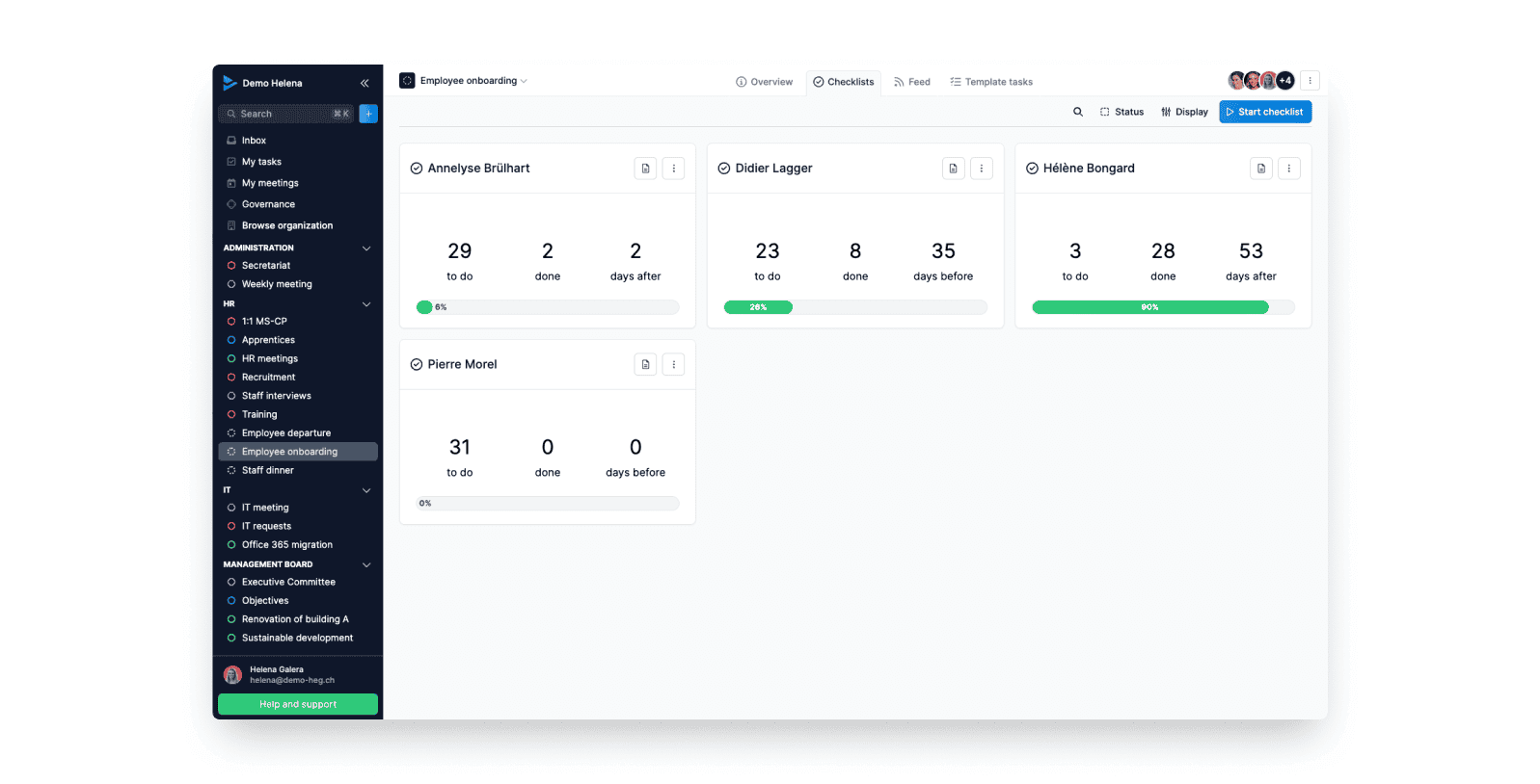 recruitment process with wedo