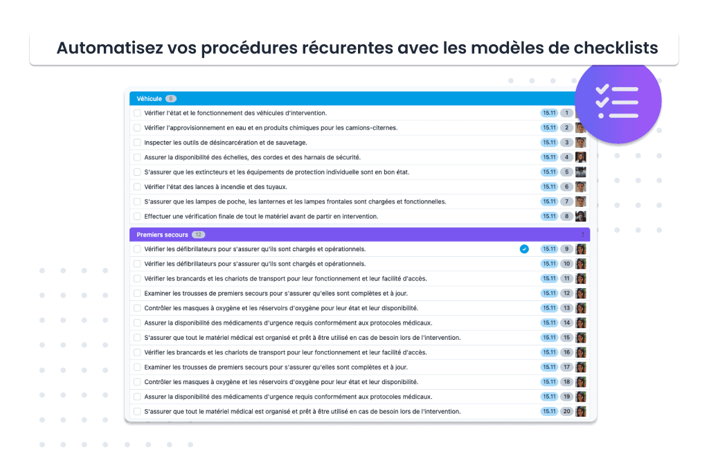 Logiciel pompier pour la gestion administrative des pompiers