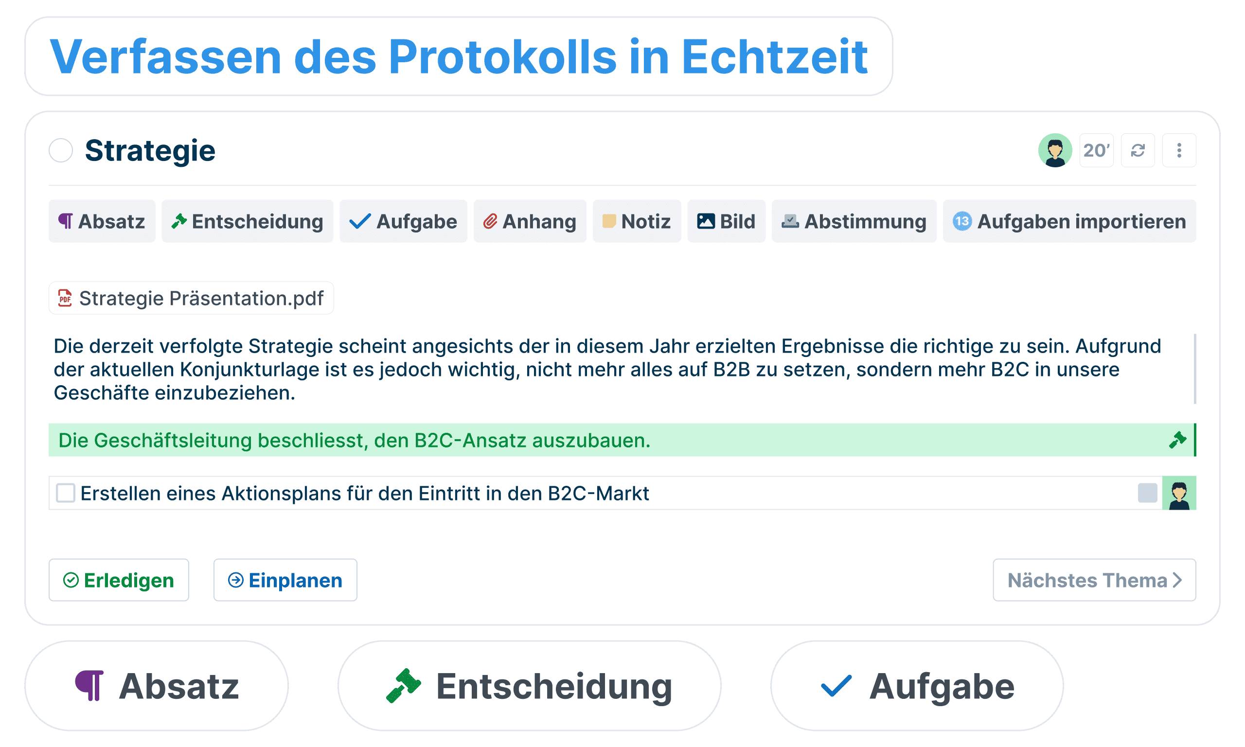 Während der Sitzung