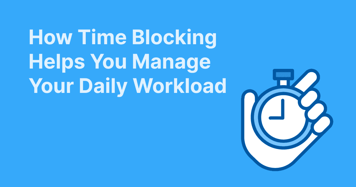 Icon showing time blocking with a timer for effective daily planning.