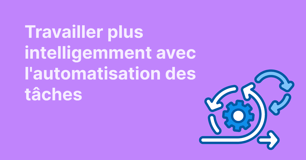 Cette image introduit un article sur l'automatisation des tâches, qui explique ce qu'elle est et comment elle aide votre équipe à travailler plus intelligemment.